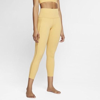 Leggings Nike Yoga Luxe Infinalon Ribbed 7/8 Dama Portocalii Aurii | VHZL-13985